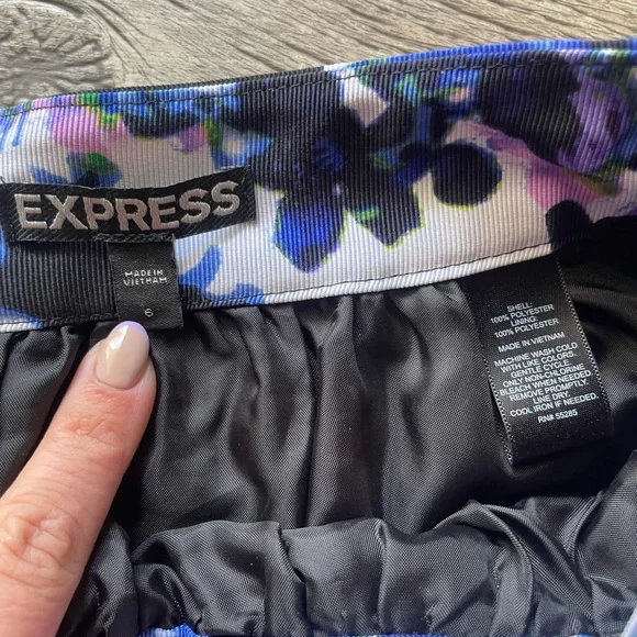 Express Womens Floral Evening Skirt - Picture 2 of 2
